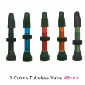 1 PCS 48mm Bicycle Tubeless Presta Valve for Road Bike MTB Tubeless Ready Tire Tyre Valve Presta 48mm|Valve| - Officematics.co