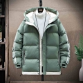 Men's Jacket Winter Cotton Harajuku Padded Jacket Hooded Thick Warm Outwear Casual Men M 5XL Chaqueta De Algodón Para Hombre