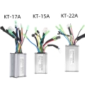 Electric Bicycle Kt Controller 36v/48v 9 Tube Squarewave 15a/17a/22a Controller For E-bike 250w/350w/500w Motor Conversion Kit -