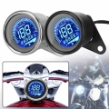 Motorcycle Digital Speedometer Universal Retro LCD Odometer DC12V Fuel Meter LED LCD Tachometer Indicator Scooter ATV Meter|Ins