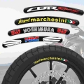 8 Pcs 3D Reflective Motorcycle Strips Wheel Sticker Tire Rim Hub Tape Decals Modification Universal for Honda Suzuki Vespa KTM|D