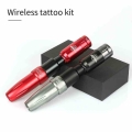 Professional Tattoo Machine Kit Rocket II Permanent Makeup Pen Set With Mini Wireless Adjustable Power Supply RCA Connector|Tat