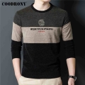 COODRONY Autumn Winter Soft Warm Knitwear Chenille Sweater Pullover Men Clothing Streetwear Fashion Casual Striped Jerseys C1380