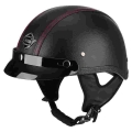 Adult Motorcycle Vintage PU Leather sun visor and Retractable Detachable Warm Collar|Helmets| - Officematics.com