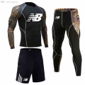 Compression Underwear for Sports Mens Long Johns Thermal Pants Rashguard Men's Skin Care Kits Winter Leggings Thermal shirt