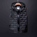 Crocodile brand 2021boy Plus Casual Winter Sleeveless Vest With Many pockets Men Vest Cotton Vest Jacket Male Hooded Thick Warm