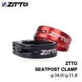 Ztto 31.8 / 34.9mm Aluminium Alloy Mtb Road Bicycle Seatpost Clamp Bike Cycling Seat Post Tube Clip Bike Parts - Bicycle Seatpos