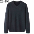 Size 8XL 7XL 6XL Business Sweater Men 2021 New Autumn Winter Soft Warm Mens Christmas Sweaters Male Pullovers V Neck Knitwear|Pu