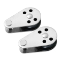 2pcs Rope Pulley Block 316 Stainless Steel Fixed Sheave For Marine Kayak Canoe Boat Sailing - Marine Hardware - Officematics.com