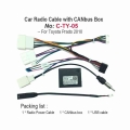 Car Radio Cable Car Gps Multimedia Cable Harness For Toyota Prado 2009~2013 Sienna Power Cable/canbus Box Adapter - Cables, Adap