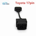 Connector Adapter Cable For Toyota 17pin To Obd2 16pin Female Obdii Female To 17 Pin Repair Cord Cable - Diagnostic Tools - Offi