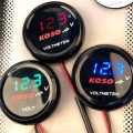 Motorcycle Koso Voltmeter Volt meter Voltage Universal Round Mini LED Digital For Yamaha XMAX NMAX Y15 ZR LC135 Instruments|Inst