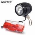 Ebike Light Electric Bicycle Light With Headlight And Rear Light Set Input 24V 36V 48V 64V LED Lamp E Bike Fornt And Tail Light|