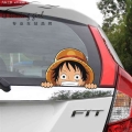 19CM*14CM Car Stickers Pirates Luffy Chooper Cartoon Funny Creative Decoration For Windshield Motorcycle Auto Tuning Styling D30