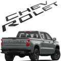 3d Letter Abs Emblem Car Styling Rear Trunk Badge Sticker Decal For Chevrolet Silverado Auto Accessories Tailgate Decoration - C