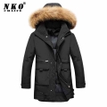 CHAIFENKO Winter Casual Parkas Men Windproof Warm Fur Collar Thick Jacket Coat Men Fashion Hooded Outdoor Long Brand Parkas Men|
