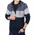 Men's knit sweater autumn and winter plus velvet thick warm sweater loose casual hooded cardigan jacket thick coat|Cardigans