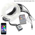 LEEPEE Car Atmosphere Lamp LED Strip Light Remote Control Car Interior Auto Decorative Light RGB Flexible EL Wire Ambient Lamp|D