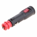 Heavy Duty 12V Male Plug Lighter Adapter Power Supply With Switch|Truck Accessories| - Officematics.com