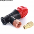 Mini Hand Pump Head Bicycle For CO2 Bottle Schrader Presta Valve Fast inflatable Road MTB Mountain Bike Air Inflator Accessories