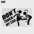 YJZT DON'T TOUCH MY CAR Vinyl Decal Car Sticker Jdm Funny Cartoon Black/Silver C26 0029|Car Stickers| - Officematics.com