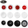 Round Remote Control 315 433 Mhz 1527 Roundness Design Remote Key Sticky Wall Panel Shape 1 Ch Button Rf Transmitter Wireless Tx
