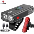 X TIGER Bicycle Light Rainproof USB Charging LED Cycling Lights Front Lamp Headlight Aluminum Ultralight Flashlight Bike Light|B