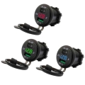 Universal Motorcycle Car Charger Quick Charge 3.0 Usb Charger Socket Dc 12v-32v Waterproof For Iphone Samsung With Switch - Cabl