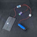 Mini 6V 210MA 1.25W Mono Solar Panel with solar charger CN3065 Cell Phone Charging DIY Kit with 1S Battery holder /display|Sola