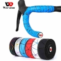 WEST BIKING Bicycle Handlebar Tape EVA PU Shock Absorption Anti Slip Road Bike Professional Bar Tape Wrap End Plug Accessories|H