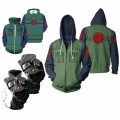 Kakashi Cosplay Zipper Hoodie Sweatshirt Jacket Pullover Coat Spring Autumn Winter Fashion Streetwear Loose Hip Hop Costumes|Hoo