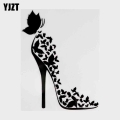 13cm*17.1cm Butterfly Decor Vinyl Car Sticker Motorcycle Black/silver S3-5908 - Car Stickers - Officematics.com