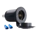 Car Cigarette Lighter Adapter Plug with LED Indicator Waterproof Car Marine Moto Power Supply Outlet Cigarette Lighter Socket D4