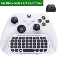 Wireless Keyboard For Xbox Series X/s Controller 2.4ghz Mini Keyboard Gaming Chatpad With Audio/headset Jack For Xbox One/s - Ac