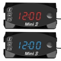 3 in 1 Universal Motorcycle Electronic Clock Thermometer Voltmeter Watch Display Motorcycles Equipments|Instruments| - Officem