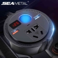 Car Inverter Dc 12v To Ac 110v/220v Quick Charge Qc3.0 20w Pd Car Charger Power Adapter Auto Converter Inversor Eu Us Plug - Car