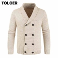 2021 New Cardigan Sweater Men Thick Slim Fit Sweater Coat Jumpers Knitwear High Quality Autumn Korean Style Casual Mens Sweaters