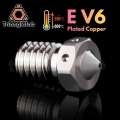 Trianglelab E-v6 Plated Copper Nozzle Durable Non-stick High Performance For 3d Printers Hotend M6 Thread For V6 Hotend Prusa -