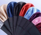 Men's Pre folded Pocket Square Solid Polka Dots Handkerchiefs 17 Colors Gentleman Formal Wedding Party Business Chest Towel|