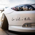 La Vita E Bella Beautiful Life New Cool Style Car Sticker Vinyl Body Decor Wall Reflective Sticker Label Decal Personality - Car