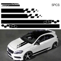 5Pcs/Set BK Waterproof Car Vehicle Hood Rear Mirror Body Styling Decal Sticker|Car Stickers| - Officematics.com