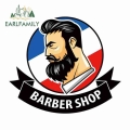 EARLFAMILY 13cm for Barber Shop Auto Decal DIY Occlusion Scratch Decals 3D Car Stickers Decoration Suitable for VAN RV|Car Stick