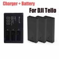 Original DJI Tello battery + Drone Tello Battery Charger Charging For dji hub Tello flight Battery Accessories|Rechargeable Batt