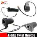 Throttle Half Twist Gas Handle Electric Bicycle Speed Control Waterproof Plug Motor Ebike Scooter Accessories Grip Handle - Elec