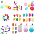6/12pcs Mini Circle Silicone Wine Glass Marker Cup Identification Ring Recognizer Label Rubber Marker Party Accessories - Labeli