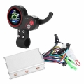 24V 36V 48V 60V 250W/350W Electric Bicycle Bike Scooter Controller LCD Display Control Panel with Shift Switch E bike Accessory|