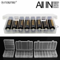 ALL IN Battery Case for 18650 26650 16340 Battery Holder Storage Box for 2 4 8 AA AAA Rechargeable Battery Container Organizer|B
