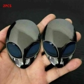 2pcs Alien Alienware Head Auto Heck Emblem Badge Sticker Decal car Fender Auto 3D For all car Bike Motobike|Car Stickers| - Of
