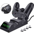Ps4 Controller Charger Charging Dock Station With 2 Micro Usb Charging Dongles Dual Charging Dock For Playstation 4 Ps4 Slim Pro