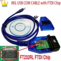 Forvag--com Cable Kkl 409.1 Auto Scanner Cable With Ftdi Auto Diagnostic Interface For Audi Seat Volkswagen Skoda Kkl 409 Cable
